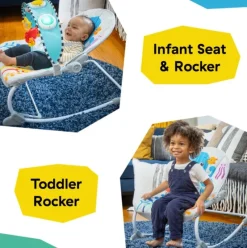 Baby Einstein Kick to It Opus Musical Infant to Toddler Rocker New