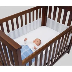 Airwrap Baby First 4-Sided Mesh Cot Liner White Online