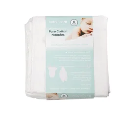 Baby First Packet of 6 Cotton Cloth Nappies Fashion