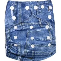 Babyco Reusable Cloth Nappy with 2 Microfibre Inserts Denim Discount