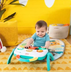 Bright Starts 4-in-1 Groovin’ Kicks Piano & Drum Kick Gym Tropical Safari Hot