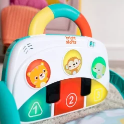 Bright Starts 4-in-1 Groovin’ Kicks Piano & Drum Kick Gym Tropical Safari Hot