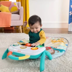 Bright Starts 4-in-1 Groovin’ Kicks Piano & Drum Kick Gym Tropical Safari Hot