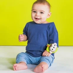 Bright Starts Rattle & Teethe Wrist Pals Toy  Monkey & Elephant Outlet
