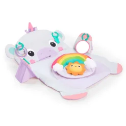 Bright Starts Tummy Time Prop & Play Mat Unicorn New