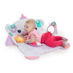 Bright Starts Tummy Time Prop & Play Mat Unicorn New