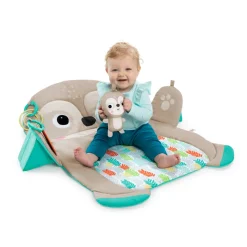 Bright Starts Tummy Time Prop & Play Mat Sloth Hot