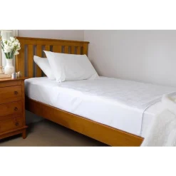Brolly Sheets Brolly Sheet Waterproof Bed Pad with Wings King Single White Discount