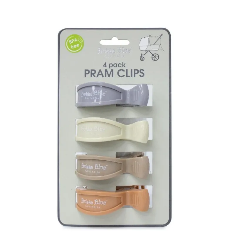 Bubba Blue Pram Clips 4-Pack Unisex Best