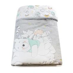Winnie the Pooh Bubba Blue Reversible Cot Comforter Discount
