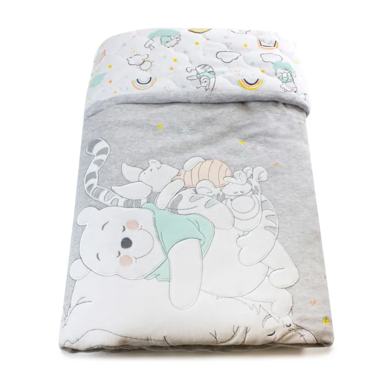 Winnie the Pooh Bubba Blue Reversible Cot Comforter Discount
