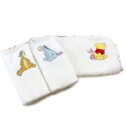 Winnie the Pooh Bubba Blue 3-Pack Face Washers Clearance
