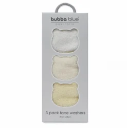 Bubba Blue Bubba Essentials Wash Cloths Neutral 3-Pack Outlet