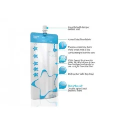 Cherub Baby ThermoSensor Re-Usable Breast Milk Bags 10-Pack Fashion