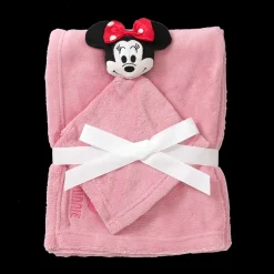 Disney Baby Minnie Blanket with Security Blanket Toy Pink Fashion