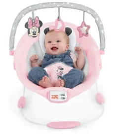 Disney Baby Minnie Mouse Rosy Skies Vibrating Bouncer Outlet