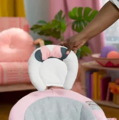 Disney Baby Minnie Mouse Rosy Skies Vibrating Bouncer Outlet