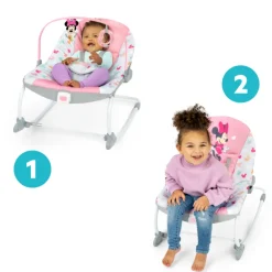 Disney Baby Minnie Mouse Forever Besties Infant to Toddler Rocker Hot