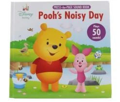 Winnie the Pooh Disney Baby Pooh's Noisy Day Press the Page Mini Deluxe Play-a-Sound Book New
