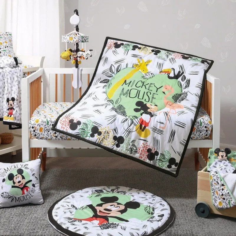 Mickey Mouse Disney Mickey Doodle Zoo 4-Piece Cot Set Hot