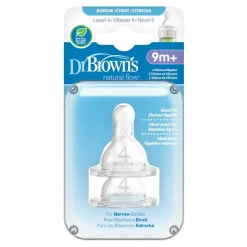 Dr Browns Dr Brown's Level 4 Narrow Neck Teats 2-Pack Outlet