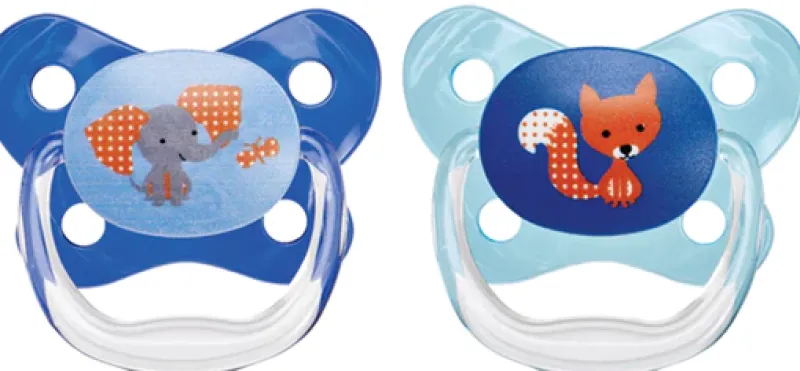 Dr Browns Dr Brown's PreVent Contoured Pacifier 2-Pack 6-12m - Assorted Colours Best