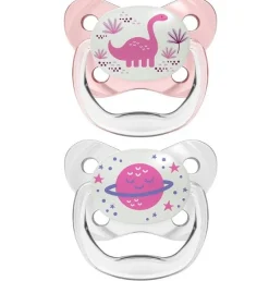Dr Browns Dr Brown's PreVent Contoured Glow-in-the-Dark Pacifier 2-Pack 6-18m Outlet
