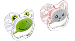 Dr Browns Dr Brown's Prevent Printed Shield Pacifier 2-Pack 0-6m Girl - Assorted Colours New
