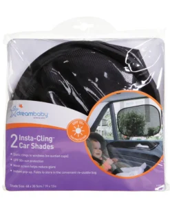 Dreambaby Insta-Cling Car Shades 2-Pack Black Clearance