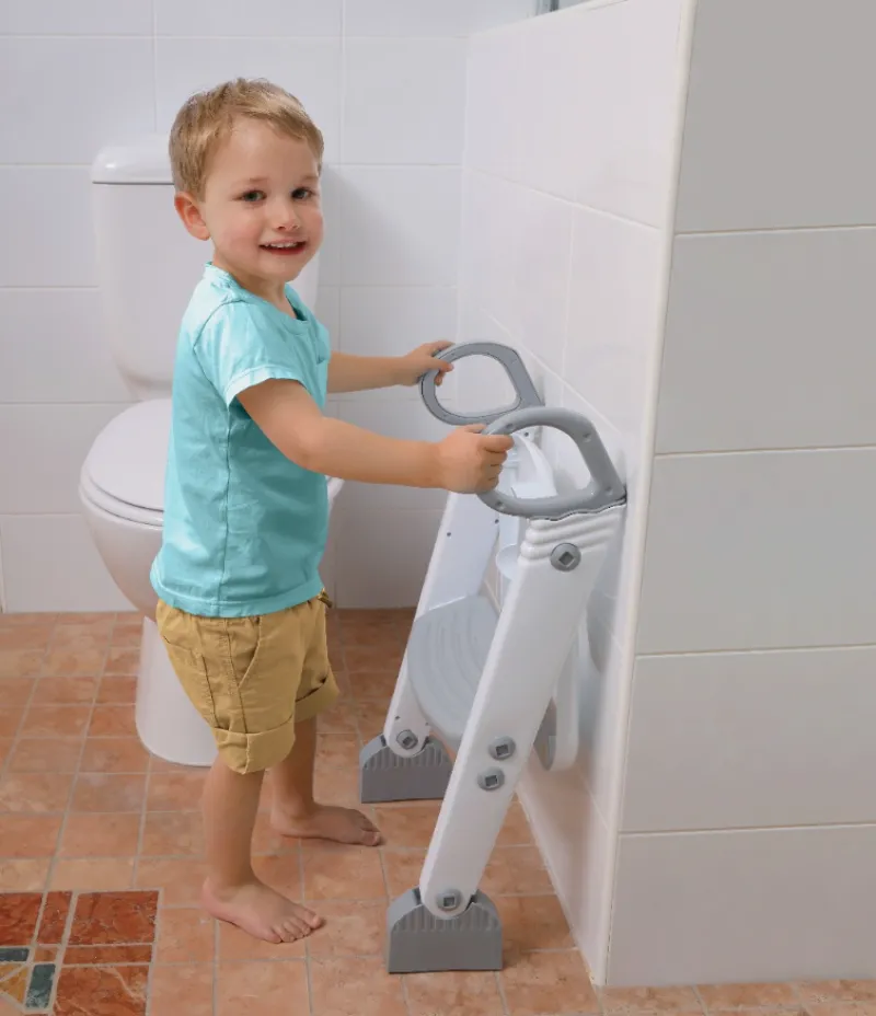 Dreambaby Step-up Toilet Topper Grey/White New