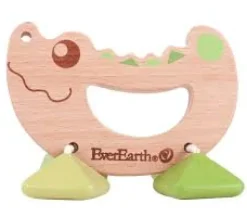 EverEarth Crocodile Rattle Toy Clearance
