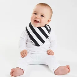 Mum 2 Mum fashion bandana wonder bib b&w stripes Sale