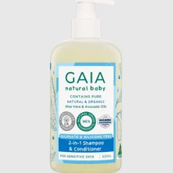 Gaia Natural Baby 2-in-1 Shampoo & Conditioner 500ml Discount