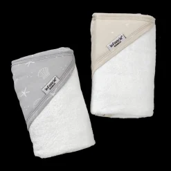 infancie Bamboo Hooded Towel 2-Pack Grey/Sand Hot