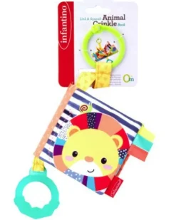 Infantino Link & Squeak Animal Crinkle Book Discount