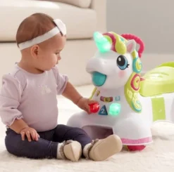 Infantino Smilin' Shimmer 3-in-1 Sit, Walk and Ride Unicorn Clearance