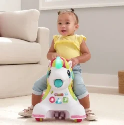 Infantino Smilin' Shimmer 3-in-1 Sit, Walk and Ride Unicorn Clearance