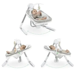 Ingenuity AnyWay Sway Dual-Direction Portable Swing Spruce New