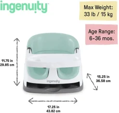 Ingenuity Baby Base 2-in-1 Booster Seat Mist Discount
