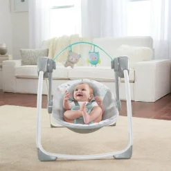 Ingenuity Comfort-2-Go Portable Swing Fanciful Forest New