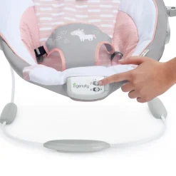 Ingenuity Flora the Unicorn Cradling Bouncer Fashion