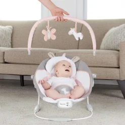 Ingenuity Flora the Unicorn Cradling Bouncer Fashion