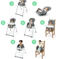 Ingenuity Proper Positioner 7-in-1 Highchair Parker Best