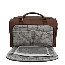Isoki Double Zip Satchel Redwood Sale