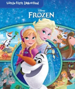 Disney Princess Little First Look & Find Frozen Book and Puzzle New