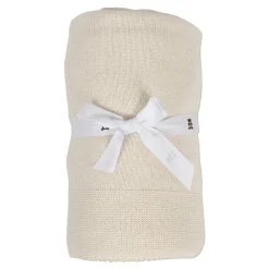 Lullaby Dreams 100% Organic Cotton Cot Blanket Cream Fashion