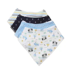 Lullaby Dreams Bandana Bib 4-Pack Boy Online