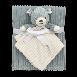 Lullaby Dreams Blanket Comforter Set Teddy Blue Hot