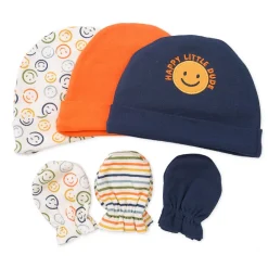 Lullaby Dreams Dude 3 Beanies & 3 Mittens Set Discount