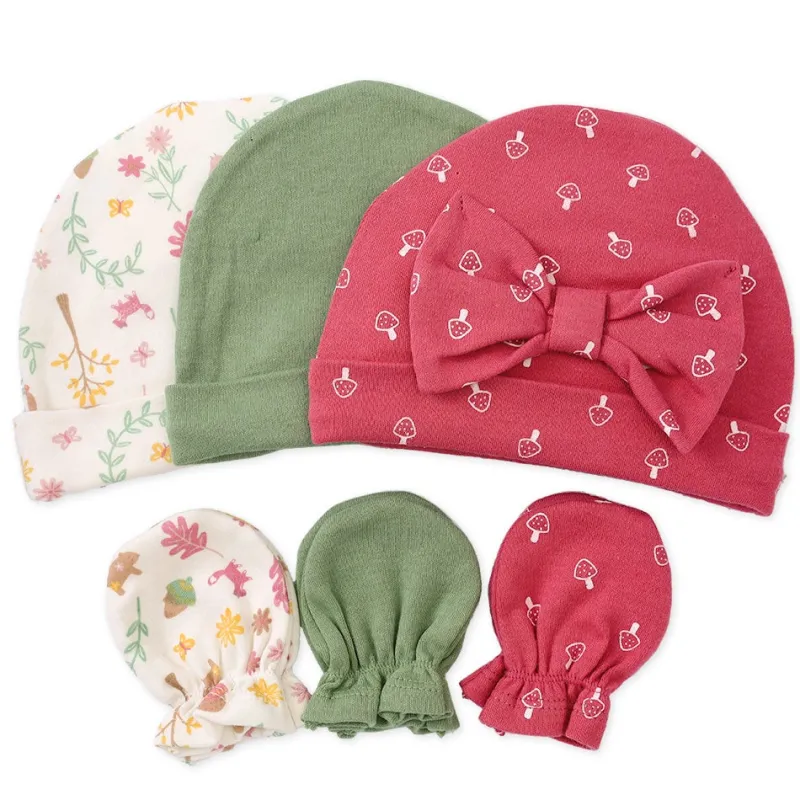 Lullaby Dreams Freda 3 Beanies & 3 Mittens Set Discount